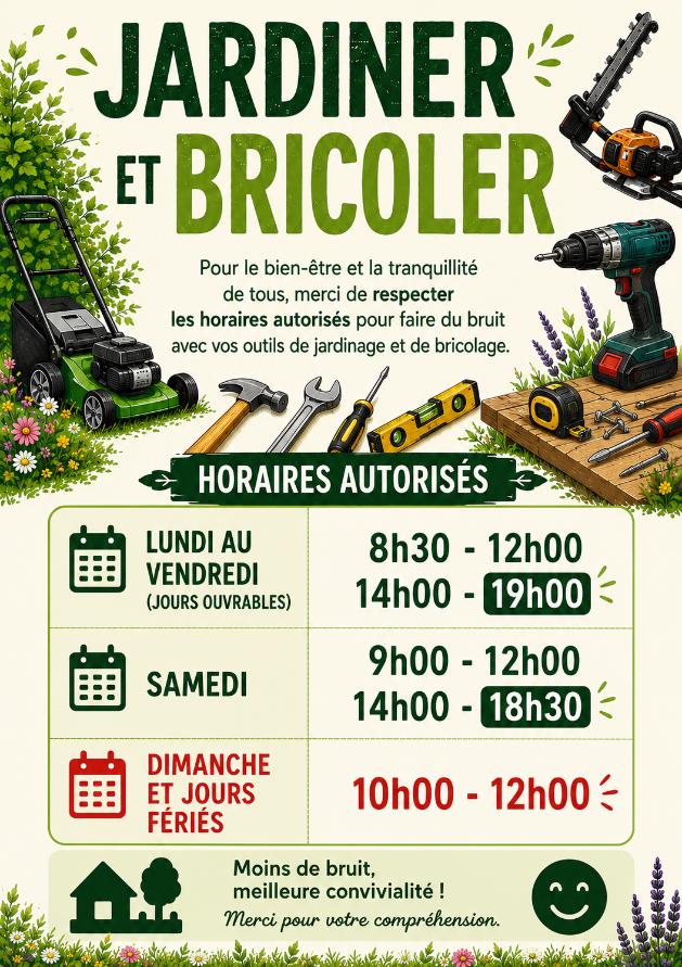 Horaires nuisance sonore