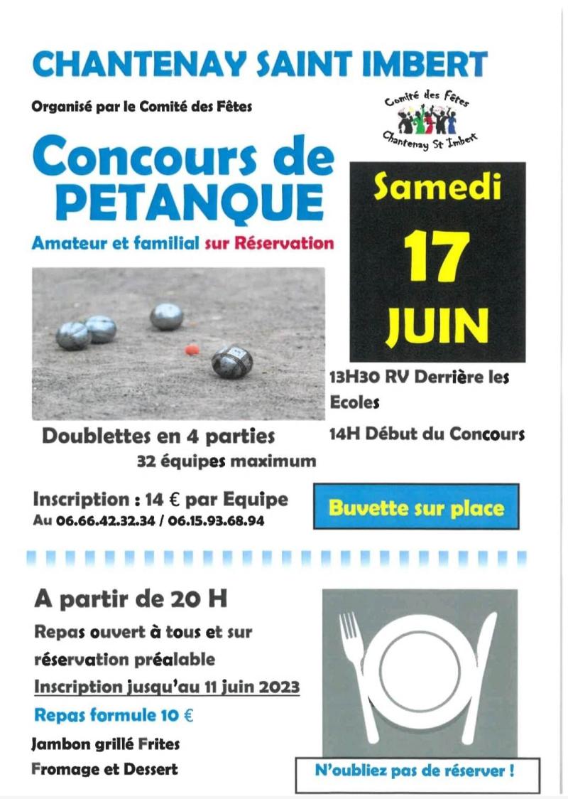 concours pétanque comité des fetes