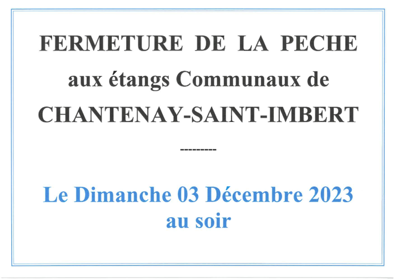 fermeture pêche
