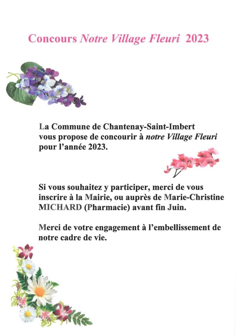 concours village fleuri